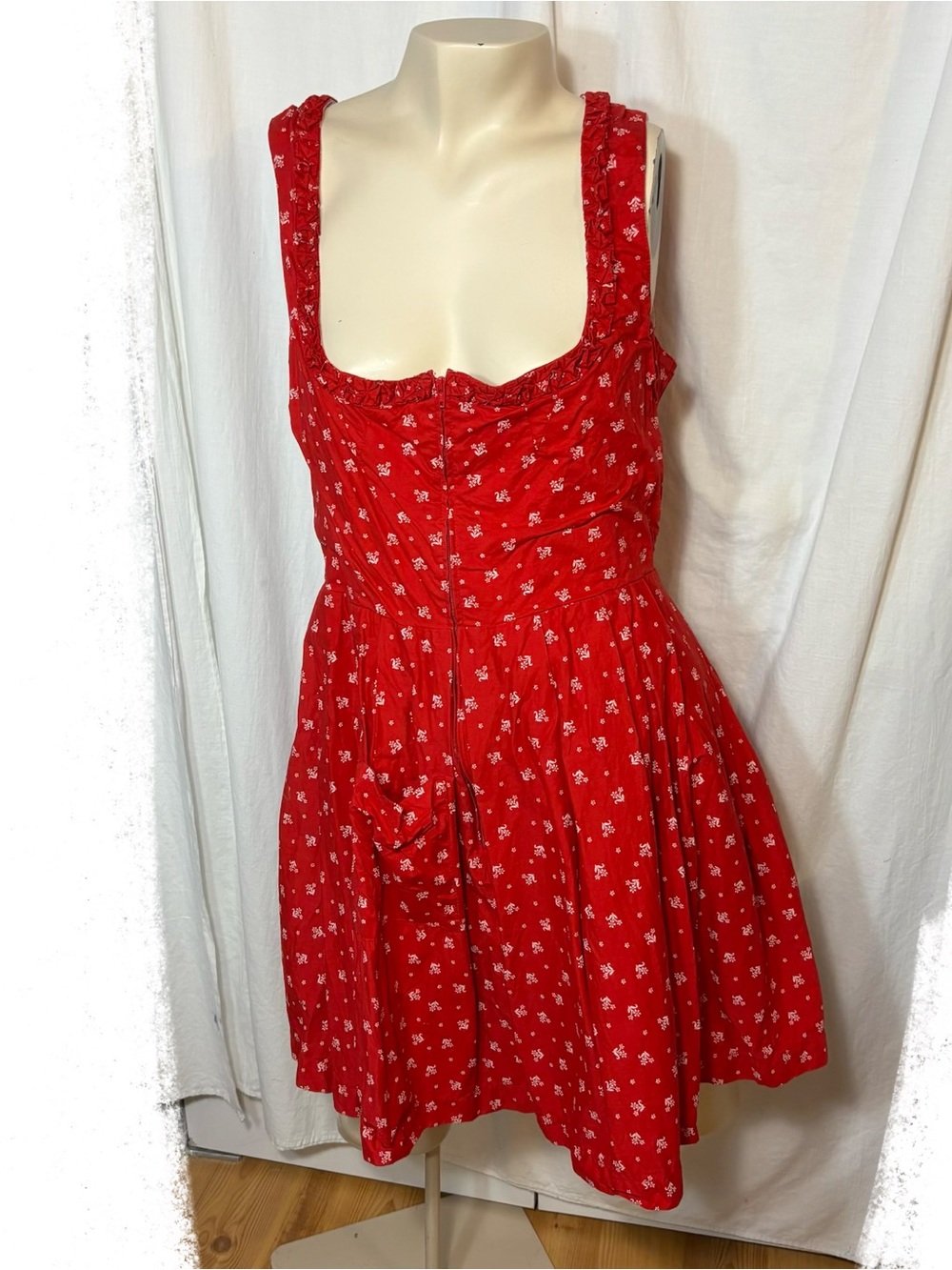 Original Steindl red dirndl short dress EU 42 women’s 10